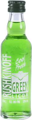 Liqueurs Antonio Nadal Rushkinoff Green Cool Fresh Bouteille Miniature 4 cl