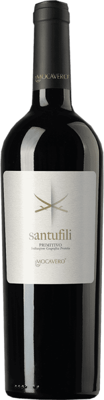 Бесплатная доставка | Красное вино Mocavero Santufili I.G.T. Salento Италия Primitivo 75 cl