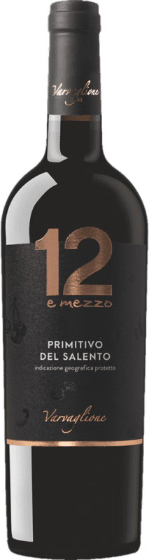 Бесплатная доставка | Красное вино Varvaglione 12 e Mezzo Tinto I.G.T. Salento Апулия Италия Primitivo 75 cl