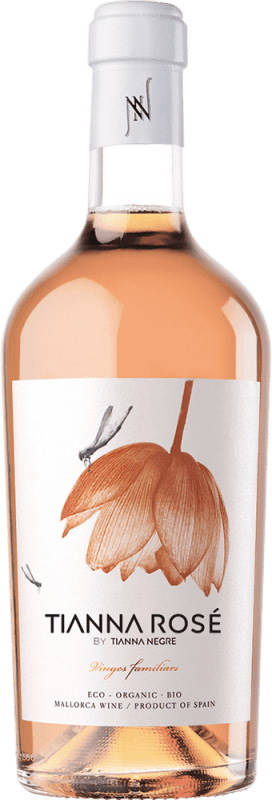 38,95 € | Rosé-Wein Tianna Negre Rosé Ecológico I.G.P. Vi de la Terra de Mallorca Mallorca Spanien Mantonegro, Gargollassa 75 cl