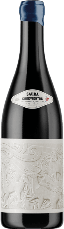 Free Shipping | Red wine Saura Cogevientos Tinto D.O. Bullas Spain Monastrell, Grenache Tintorera 75 cl