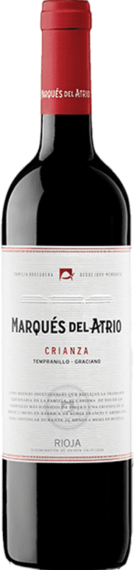 Envoi gratuit | Vin Rouge Marqués del Atrio Crianza D.O.Ca. Rioja La Rioja Espagne Tempranillo, Graciano Bouteille Magnum 1,5 L