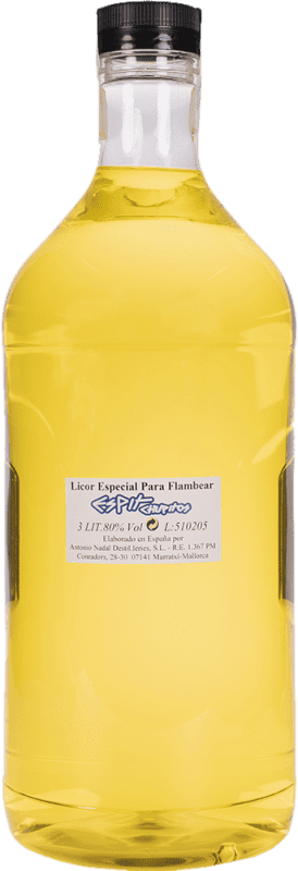 76,95 € | Absinto Antonio Nadal 80º para Flamear Espanha Garrafa Especial 3 L
