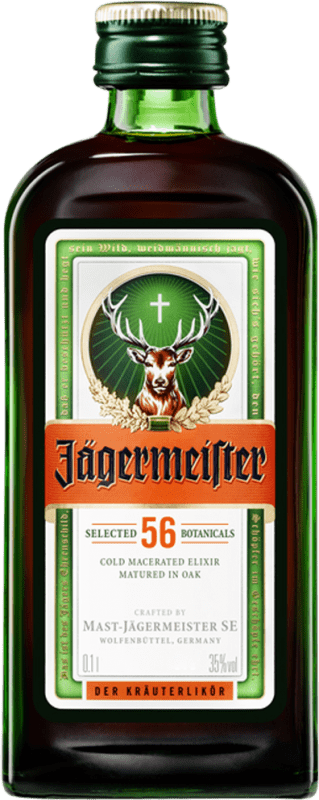 Spedizione Gratuita | Liquore alle erbe Mast Jägermeister Germania Bottiglia Miniatura 10 cl