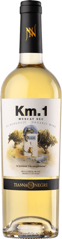 18,95 € Kostenloser Versand | Weißwein Tianna Negre Km. 1 Blanco Ecológico I.G.P. Vi de la Terra de Mallorca Ökologisch