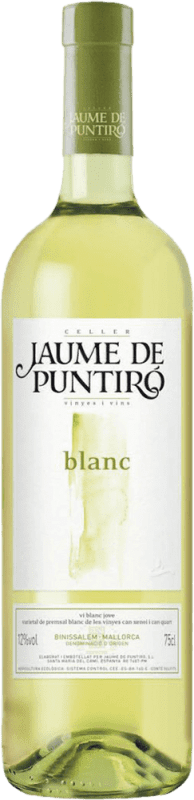 Бесплатная доставка | Белое вино Jaume de Puntiró Blanco D.O. Binissalem Испания Premsal 75 cl