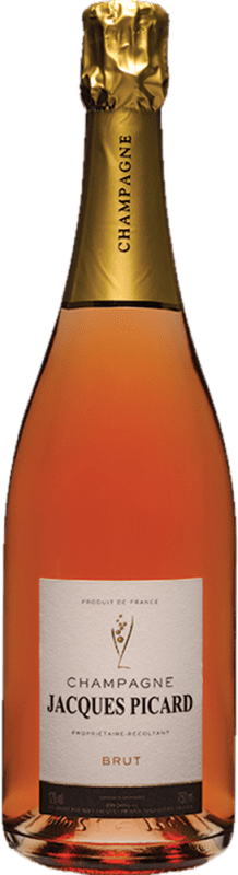 45,95 € | Rosé Sekt Jacques Picard Rosé Brut A.O.C. Champagne Champagner Frankreich Spätburgunder, Chardonnay 75 cl