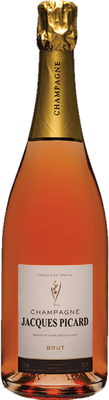 63,95 € Spedizione Gratuita | Spumante rosato Jacques Picard Rosé Brut A.O.C. Champagne