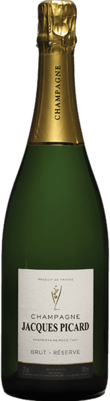 Envio grátis | Espumante branco Jacques Picard Brut Reserva A.O.C. Champagne Champagne França Pinot Preto, Chardonnay, Pinot Meunier 75 cl