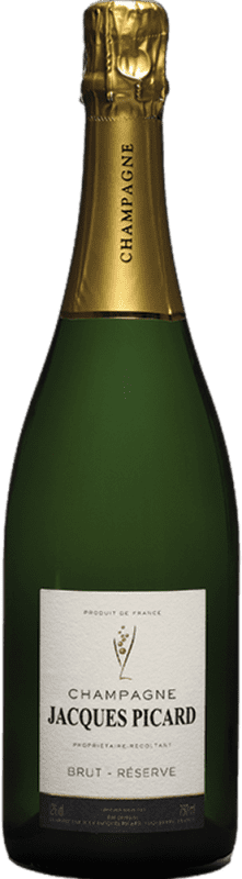 63,95 € Kostenloser Versand | Weißer Sekt Jacques Picard Brut Reserve A.O.C. Champagne