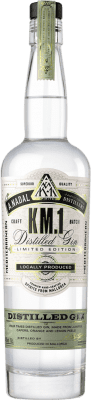 Genever Gin Antonio Nadal KM. 1 Premium, Mediterranean — Mediterranea 70 cl Juniper — Ginepro, Lemon — Limone, Orange — Arancia