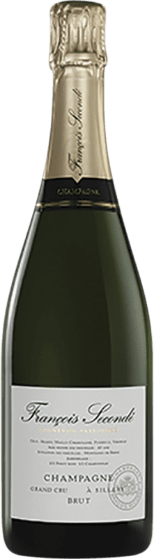 Бесплатная доставка | Белое игристое Francois Secondé Grand Cru брют A.O.C. Champagne шампанское Франция Pinot Black, Chardonnay 75 cl