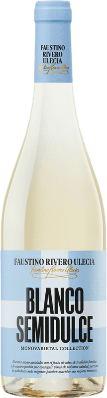 4,95 € | 白ワイン Faustino Rivero Blanco セミドライ セミスイート I.G.P. Vino de la Tierra de Castilla スペイン Macabeo 75 cl