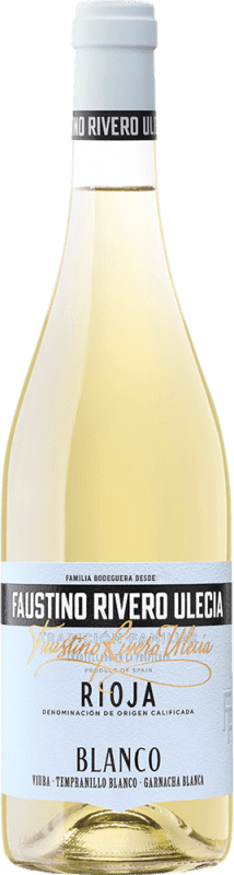 9,95 € Envío gratis | Vino blanco Faustino Rivero Blanco D.O.Ca. Rioja