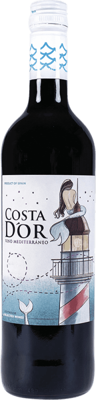 Envío gratis | Vino Tinto Family Owned Costa d'Or Sirena D.O. Alicante España Tempranillo, Cabernet Sauvignon, Monastrell 75 cl Tapón de Rosca