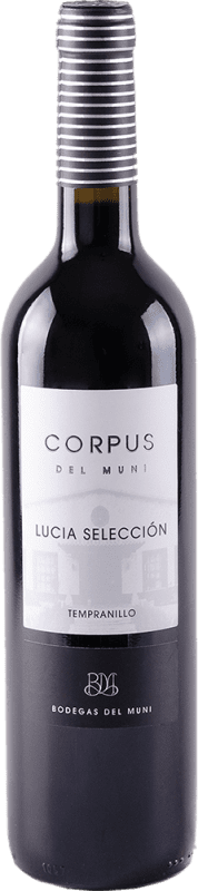 Envío gratis | Vino blanco Muni Corpus Lucía Selección Tinto I.G.P. Vino de la Tierra de Castilla España Tempranillo 75 cl