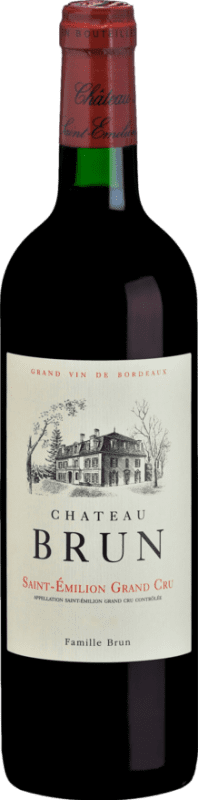 Envio grátis | Vinho tinto Château Brun. Grand Cru Tinto A.O.C. Saint-Émilion Bordeaux França Merlot, Cabernet Sauvignon, Cabernet Franc 75 cl