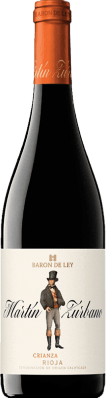 12,95 € | Vino Rosso Barón de Ley Martín Zurbano Crianza — Invecchiato in Botte D.O.Ca. Rioja La Rioja Spagna Tempranillo, Garnacha — Grenache 75 cl