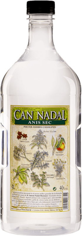 59,95 € Free Shipping | Aniseed Liqueur Antonio Nadal Can Nadal PET Dry Special Bottle 3 L