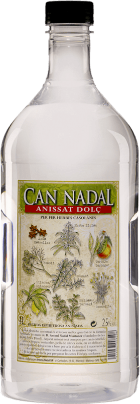 42,95 € | Anice Antonio Nadal Can Nadal 25º PET Dolce Spagna Bottiglia Speciale 3 L