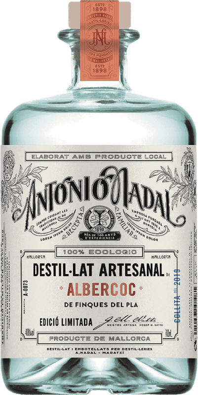 33,95 € Бесплатная доставка | Марк Antonio Nadal Albercoc бутылка Medium 50 cl