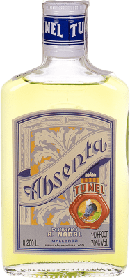 Absinth Antonio Nadal Túnel Plata Flachmann Flasche 20 cl