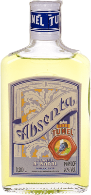 6,95 € | Absinto Antonio Nadal Túnel Plata Espanha Petaca Pequeña 20 cl