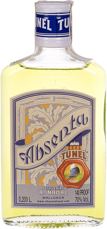 6,95 € | Absinth Antonio Nadal Túnel Plata Spanien Flachmann Flasche 20 cl