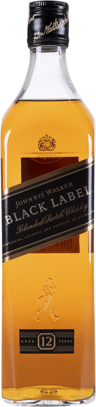 36,95 € | Купажированный виски Johnnie Walker Black — Чёрная версия Шотландия Объединенное Королевство 70 cl Без дозатора