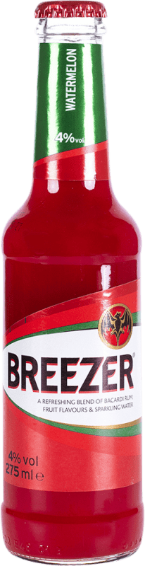 74,95 € Free Shipping | 24 units box Mixer Bacardí Breezer Small Bottle 27 cl Watermelon