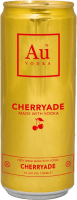 免费送货 | 盒装12个 饮料和搅拌机 Au Cherryade 英国 铝罐 33 cl