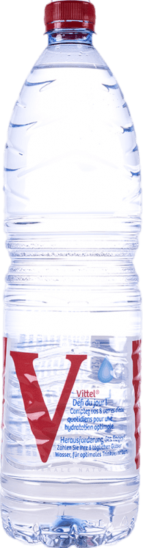 Free Shipping | 6 units box Water Vittel PET France Special Bottle 1,5 L