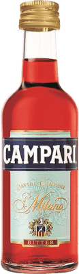 送料無料 | 25個入りボックス リキュール Campari イタリア ミニチュアボトル 4 cl