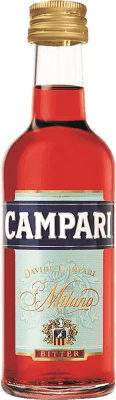 84,95 € Бесплатная доставка | Коробка из 25 единиц Ликёры Campari миниатюрная бутылка 4 cl