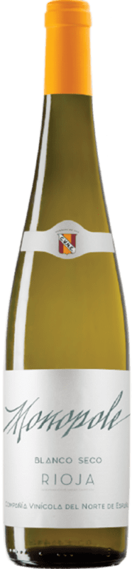 99,95 € 免费送货 | 盒装24个 白酒 Norte de España - CVNE Monopole Blanco 干 D.O.Ca. Rioja 小瓶 20 cl