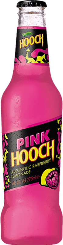 Бесплатная доставка | Коробка из 24 единиц Миксер Hooch Pink — Розовый Объединенное Королевство Мини-бутылка 27 cl