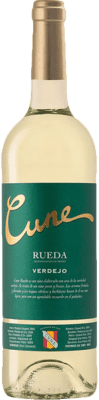 Envoi gratuit | Boîte de 24 unités Vin blanc Norte de España - CVNE Cune Blanco D.O. Rueda Espagne Verdejo Demi- Bouteille 37 cl