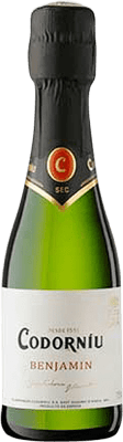 Caixa de 24 unidades Codorníu Benjamín Cava Garrafa Pequena 20 cl