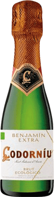 77,95 € | 24 units box White Sparkling Wine Codorníu Extra Brut D.O. Cava Spain Macabeo, Xarel·lo, Parellada Eco Organic Small Bottle 20 cl