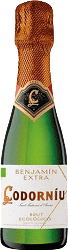 93,95 € Free Shipping | 24 units box White Sparkling Wine Codorníu Extra Brut D.O. Cava Eco — Organic Small Bottle 20 cl