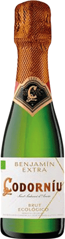 63,95 € Envio grátis | Caixa de 24 unidades Espumante branco Codorníu Eco Extra Brut D.O. Cava Garrafa Pequena 20 cl