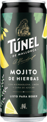 Envío gratis | Caja de 24 unidades Mixer Antonio Nadal Túnel España Lata 33 cl Hierbas, Mojito