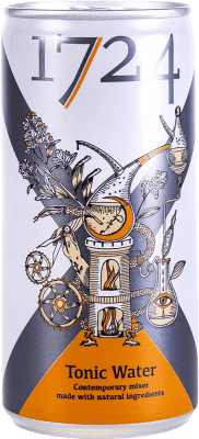 67,95 € Spedizione Gratuita | Scatola da 24 unità Bibite Global Premium Seventeen 1724 Lattina 20 cl Tonic Water — Tonica
