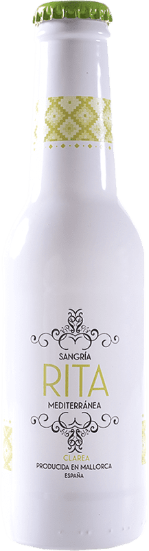 123,95 € Free Shipping | 24 units box Sangria Wine Lemonade Rita Mediterránea Clarea Small Bottle 20 cl
