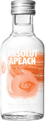 Vodka 12 units box Absolut Peach Miniature Bottle 5 cl