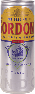 43,95 € | 12 Einheiten Box Getränke und Mixer Gordon's Gin & Tónica Großbritannien Alu-Dose 25 cl