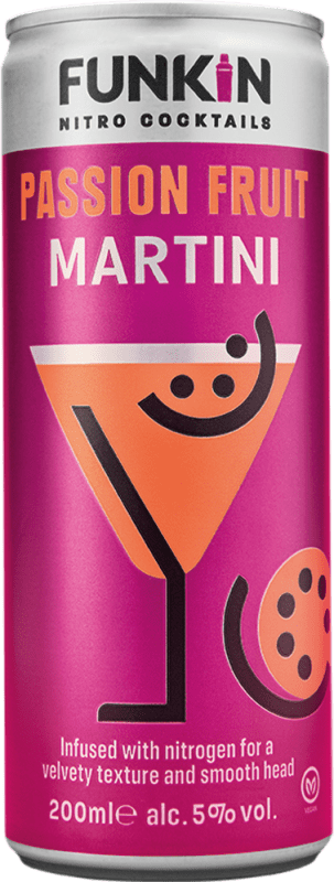 送料無料 | 12個入りボックス 飲み物とミキサー Funkin Nitro Passiont Fruit Martini アメリカ アルミ缶 20 cl