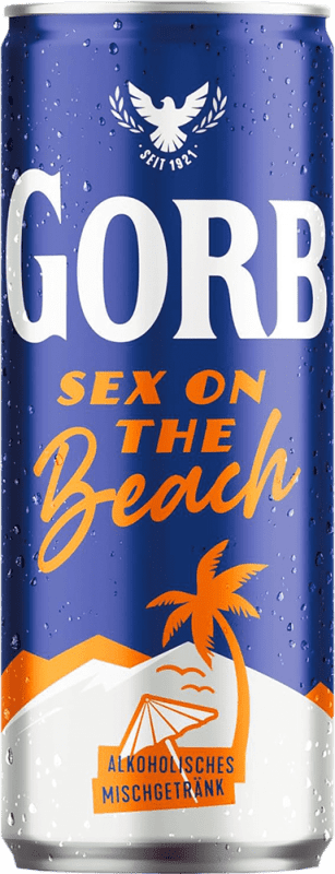 62,95 € 免费送货 | 盒装12个 饮料和搅拌机 Gorbatschow Sex on the Beach 铝罐 33 cl