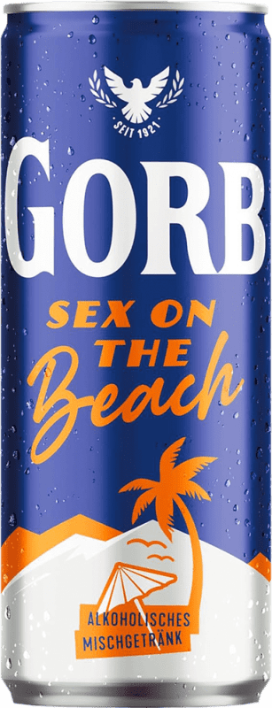 62,95 € Бесплатная доставка | Коробка из 12 единиц Напитки и миксеры Gorbatschow Sex on the Beach Банка 33 cl