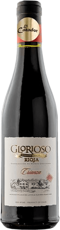 96,95 € Envío gratis | Caja de 12 unidades Vino tinto Palacio Glorioso Crianza D.O.Ca. Rioja Media Botella 37 cl